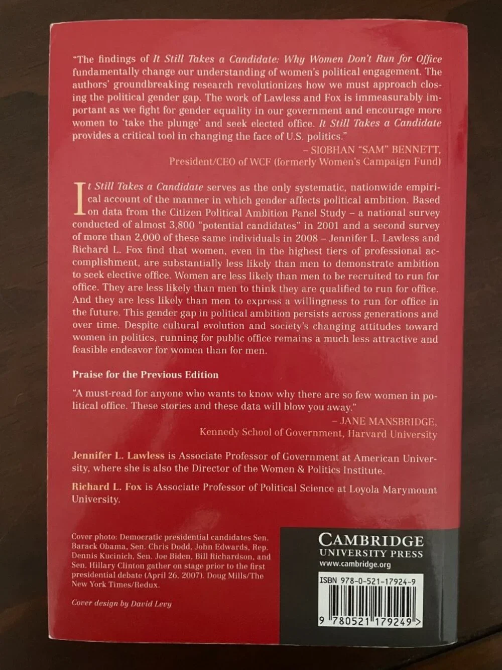 It Still Takes a Candidate Book by Jennifer L. Lawless and Richard L. Fox